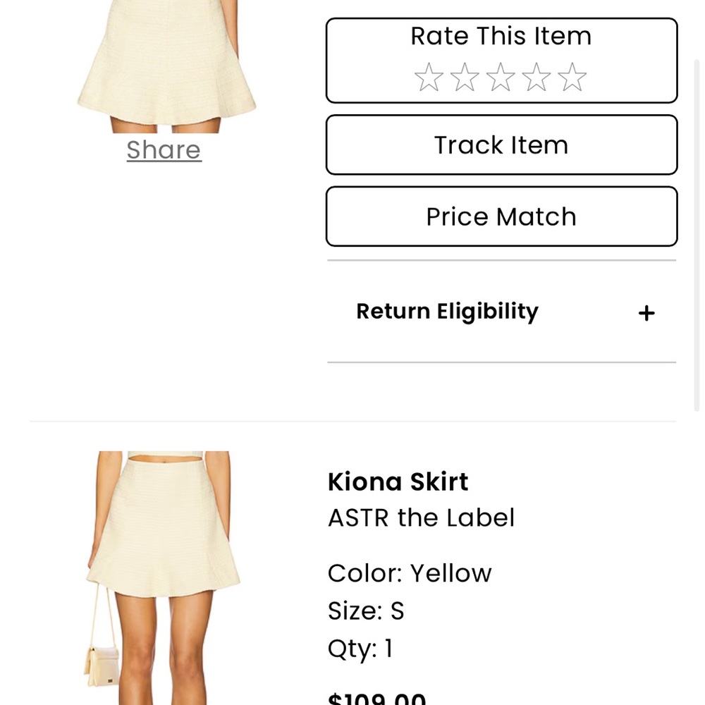 Astr Women's Butter Yellow Matching Set